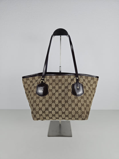 Gucci abbey gg monogram tote bag