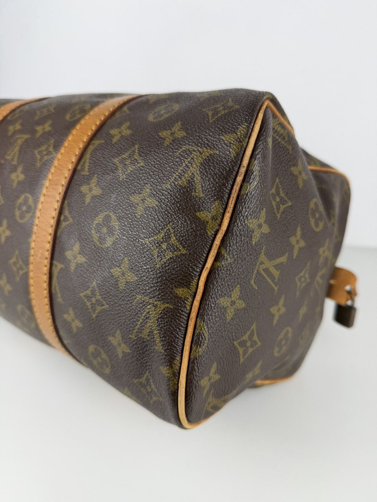 Vintage 80s Louis Vuitton monogram sac souple 35 boston bag