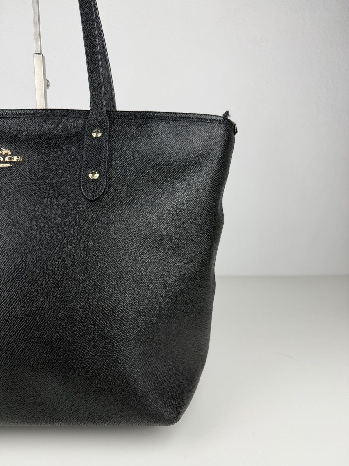 Coach crossgrain leather city tote bag