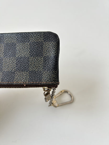Louis Vuitton damier ebene pochette cle coin/ key pouch