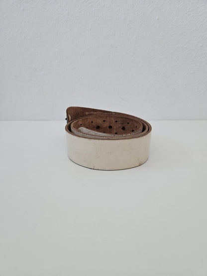 Archive y2k Maison Martin Margiela artisanal handpainted leather belt
