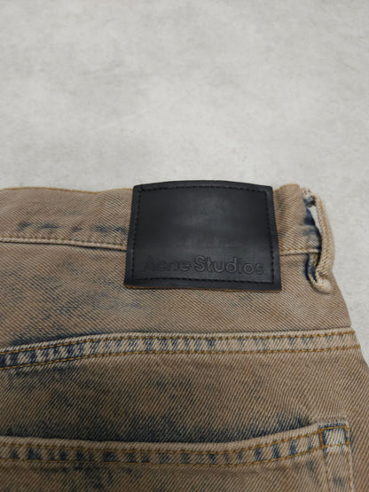Acne studios 1989 drago road overdyed distressed baggy denim