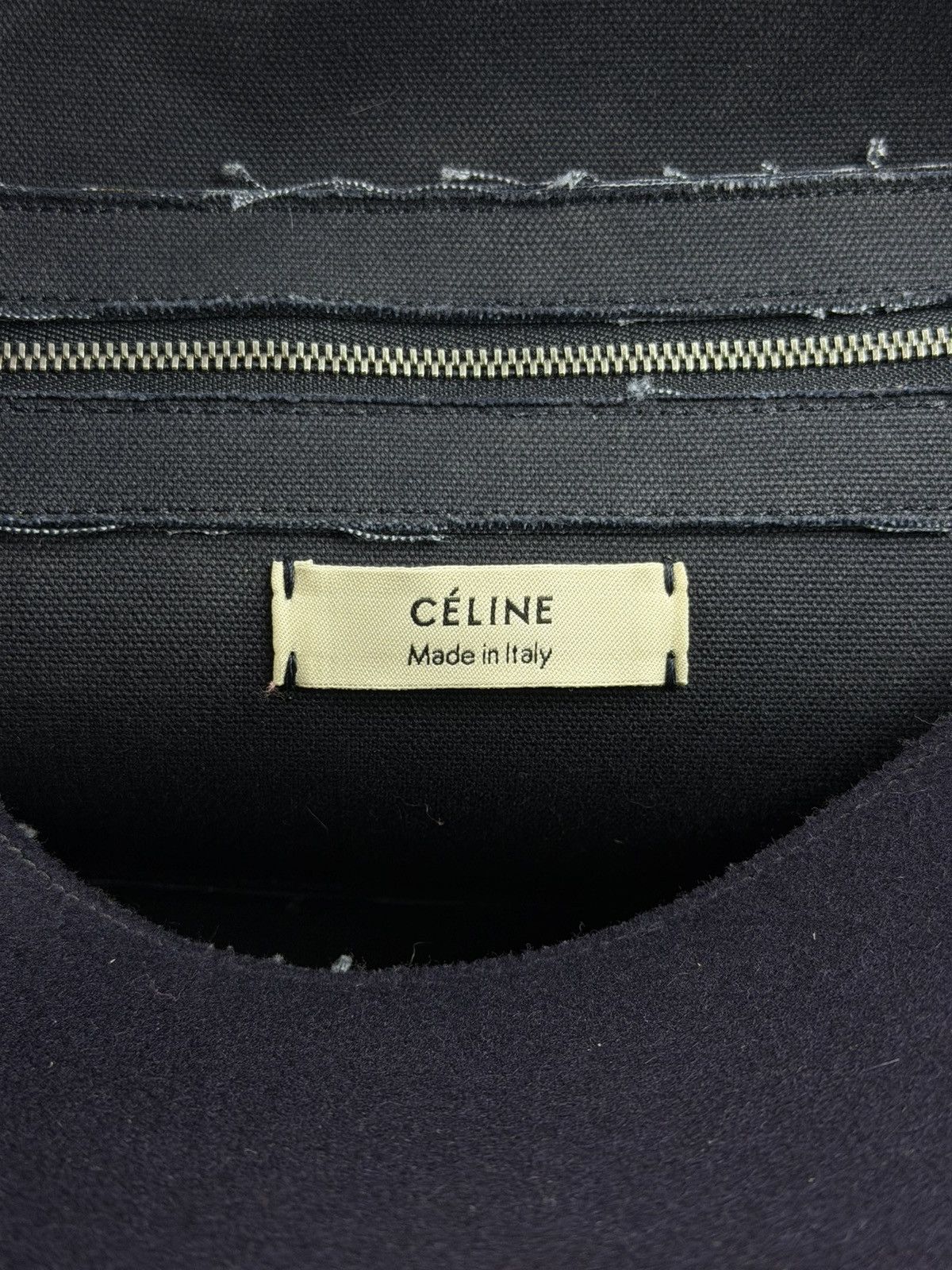 AW2014 Celine by Phoebe Philo wool felt orb bag