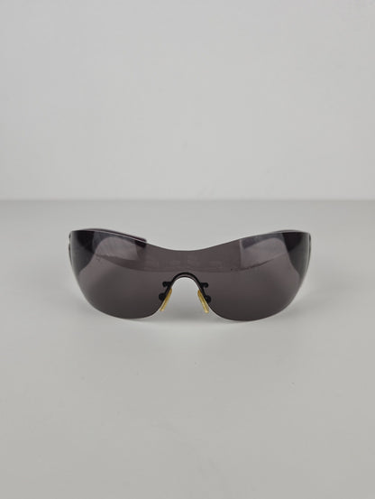 Archive y2k Prada SPR58F wraparound flame sunglasses
