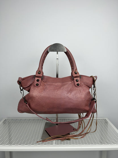 Balenciaga first bag in dusty pink