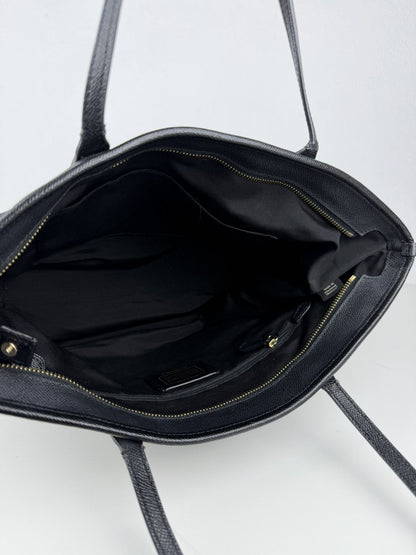 Coach crossgrain leather city tote bag