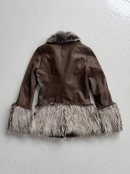Marlboro Classics shearling afghan/ penny lane short coat