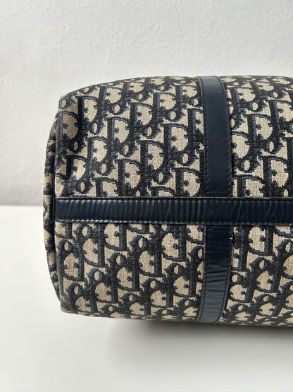 Vintage 70s Dior trotter oblique monogram canvas bowling bag