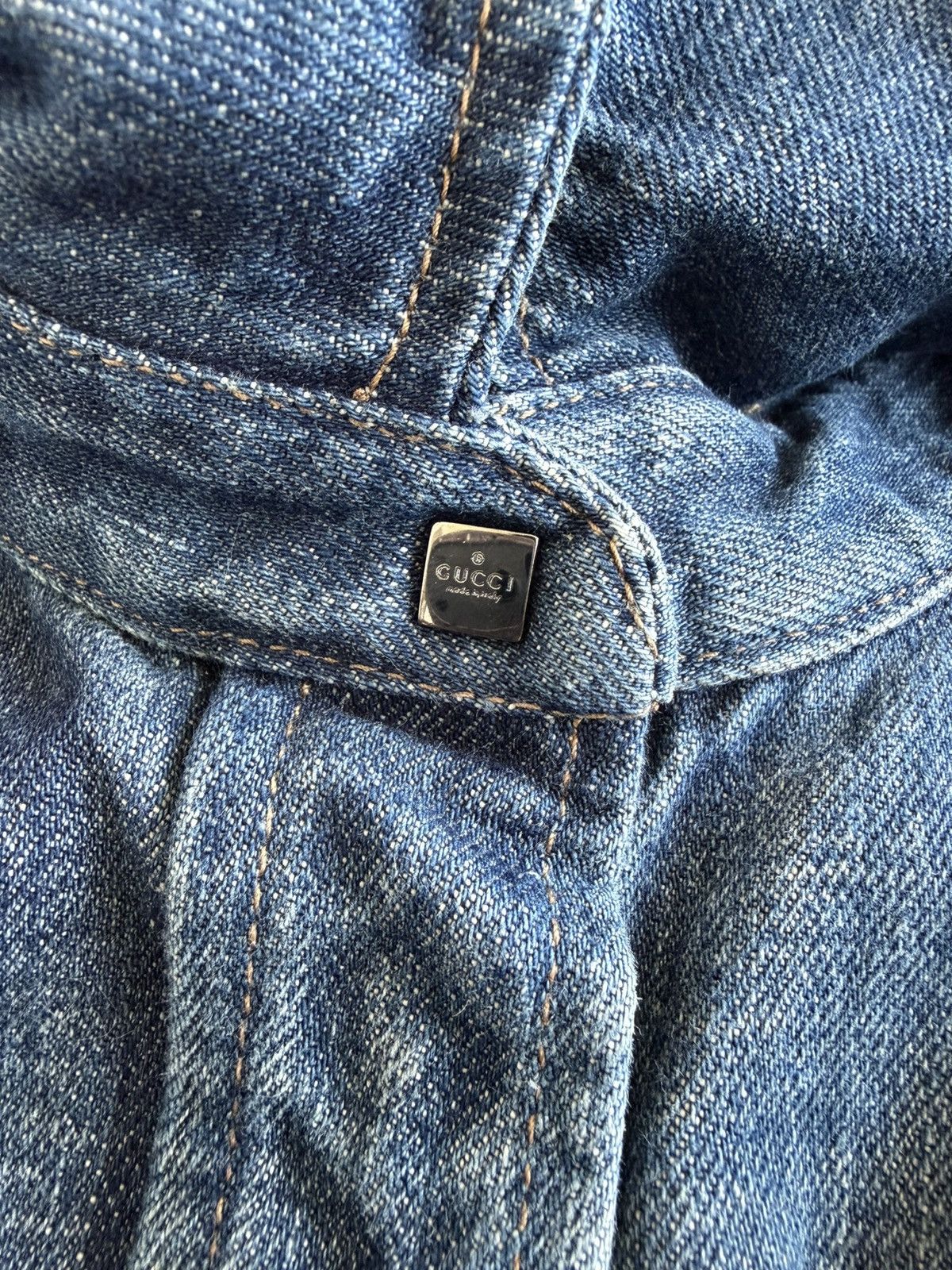 AW2001 Gucci Tom Ford era denim overshirt jacket