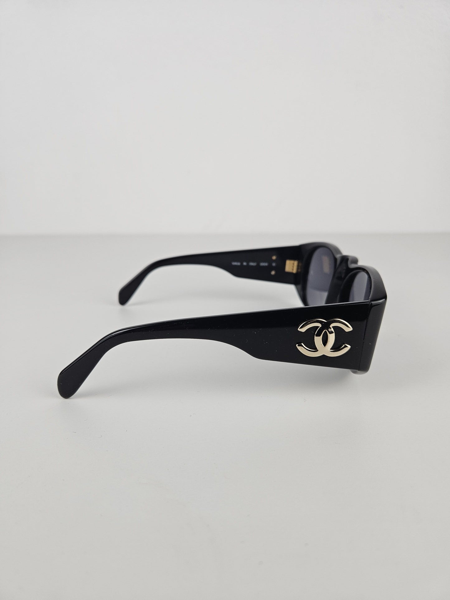 Vintage 90s Chanel 0004 10 oversized CC logo sunglasses