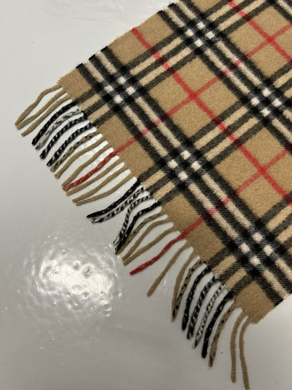 Vintage Burberry nova check cashmere scarf