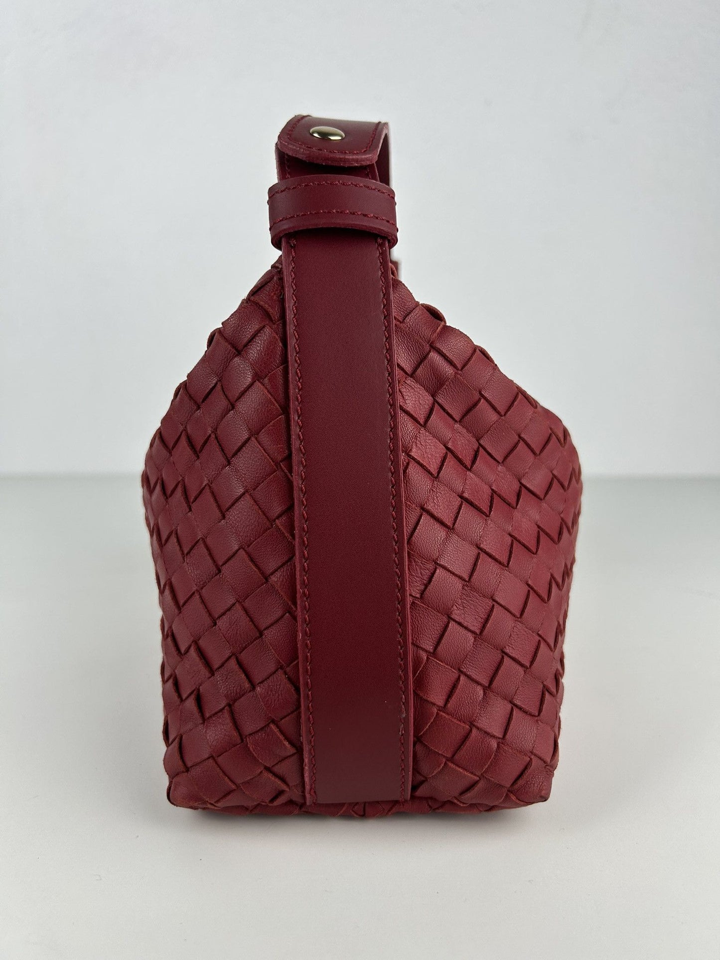 2007 Bottega Veneta intrecciato mini hobo handbag
