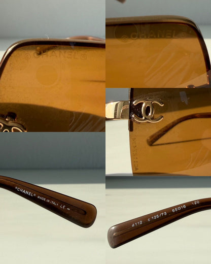 Vintage Chanel 4112 rimless sunglasses