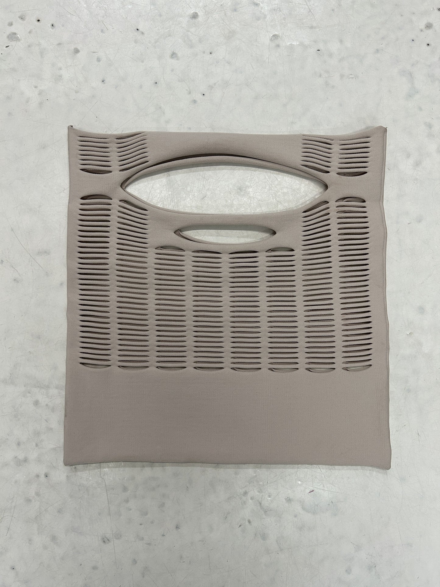 Good Goods issey miyake mokko poly square cutout tote bag