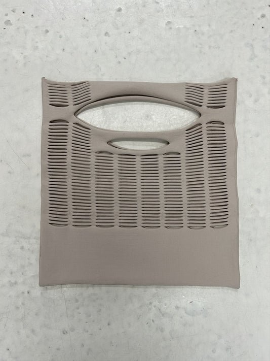 Good Goods issey miyake mokko poly square cutout tote bag