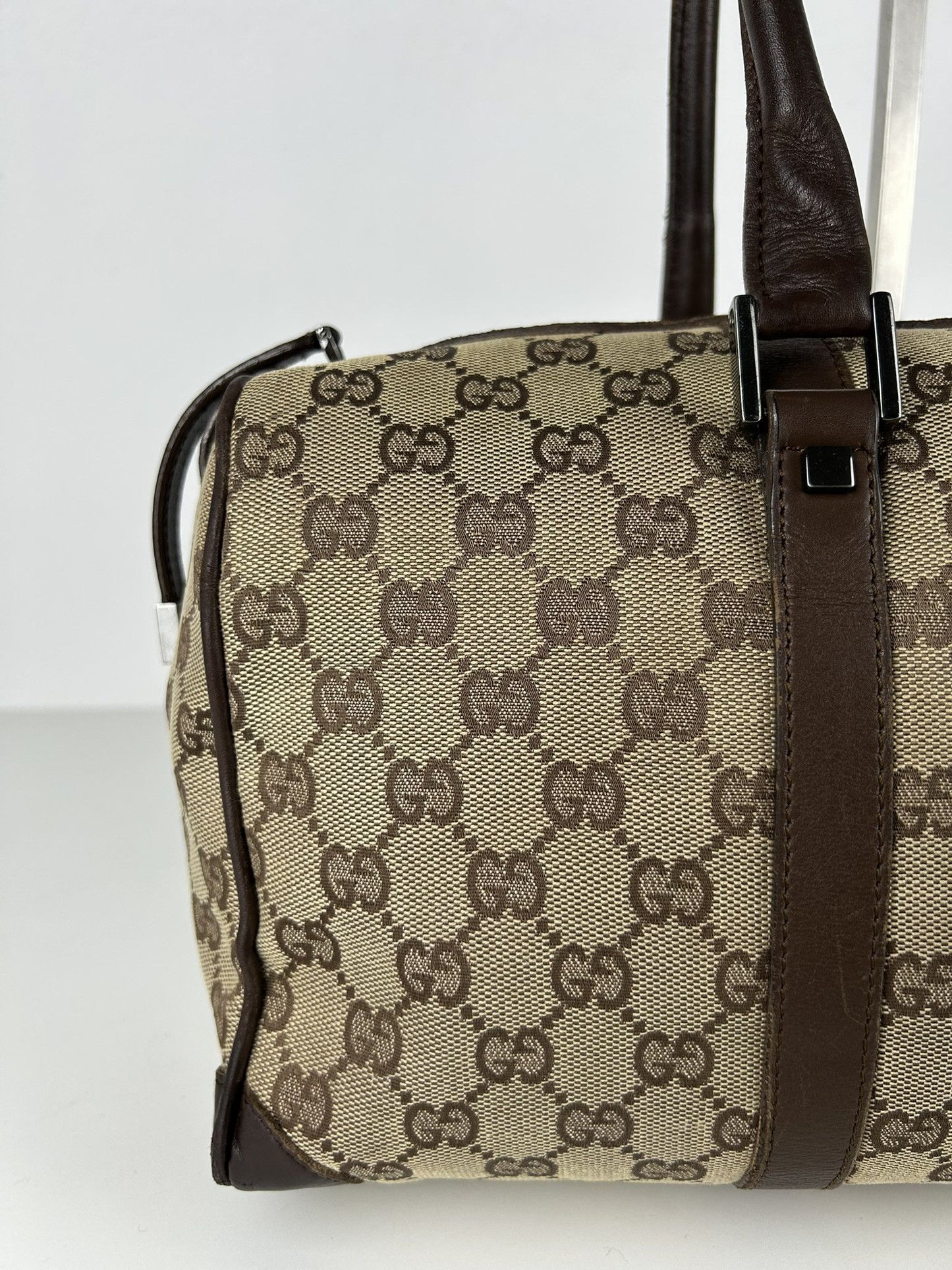 Gucci GG monogram canvas mini bowling bag