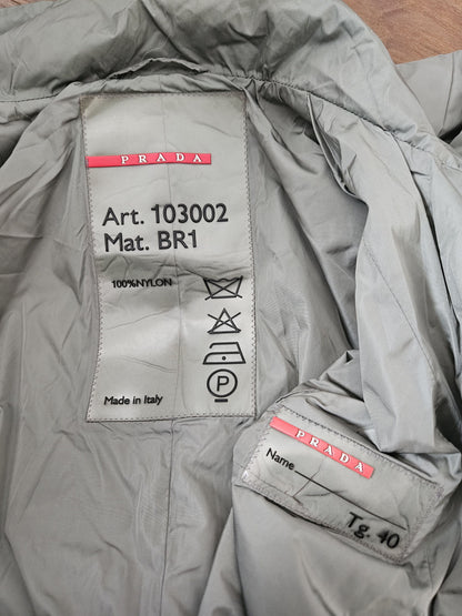 Archive y2k prada sport red tab nylon one piece jumpsuit