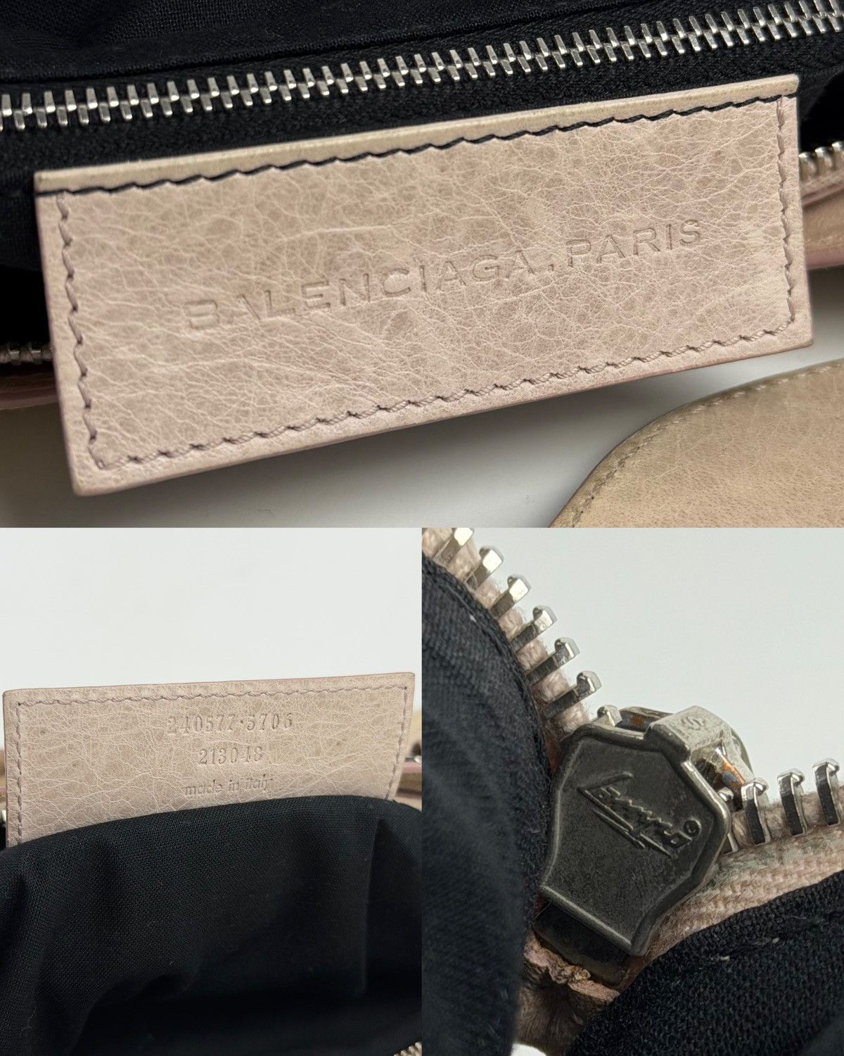 Balenciaga the first bag giant silver hardware