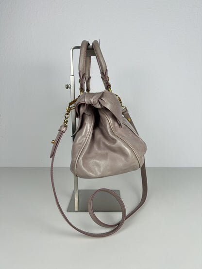 Miu miu mini bow bag in dusty pink