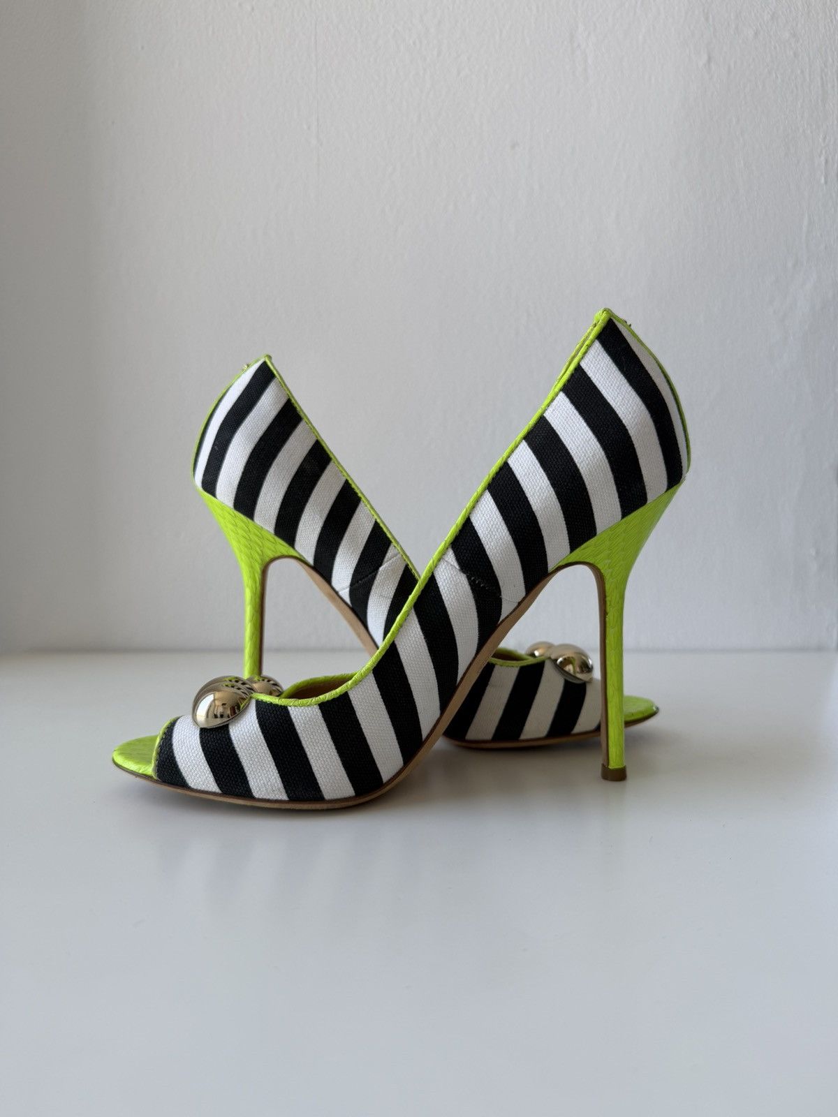 Dsquared2 multi colour open toe heels pumps