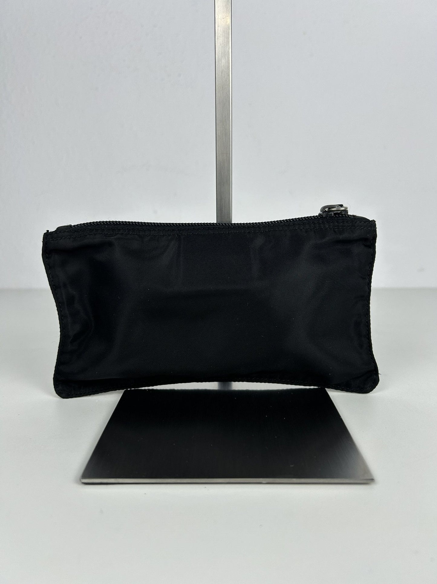 Prada nylon triangle logo mini pouch