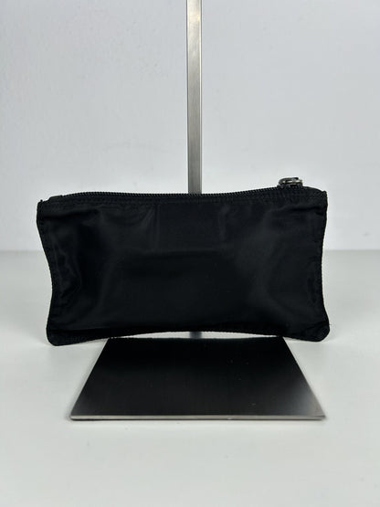 Prada nylon triangle logo mini pouch