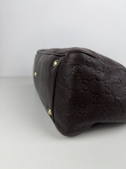 Gucci guccissima princy leather mini Boston bag