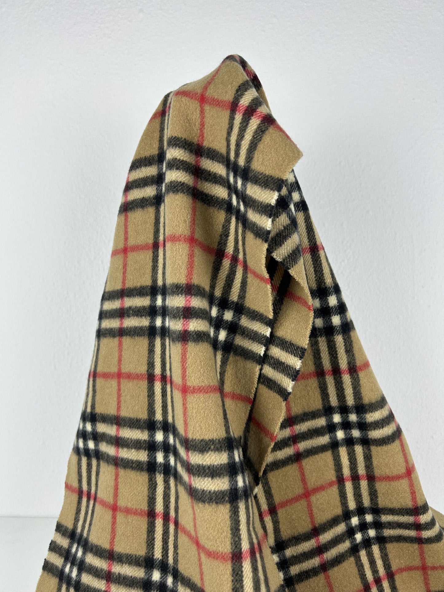 Vintage Burberry nova check cashmere scarf