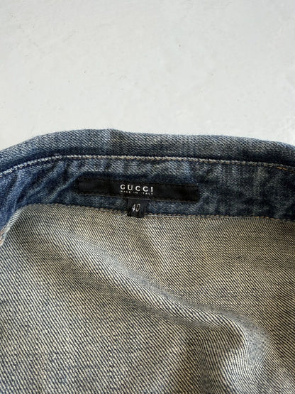 AW2001 Gucci Tom Ford era denim overshirt jacket