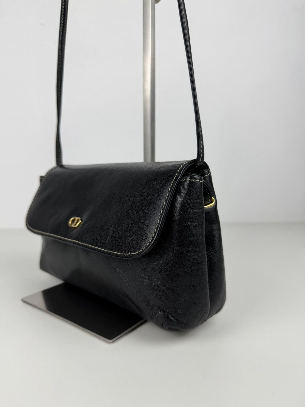Vintage 80s Christian Dior leather shoulder/ crossbody bag