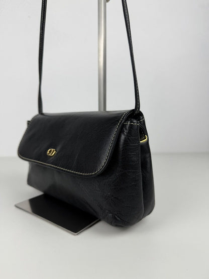 Vintage 80s Christian Dior leather shoulder/ crossbody bag