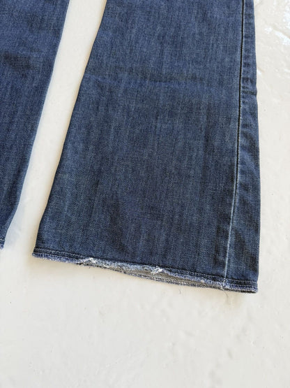 Y2k Dolce & Gabbana cutoff low waist flared denim