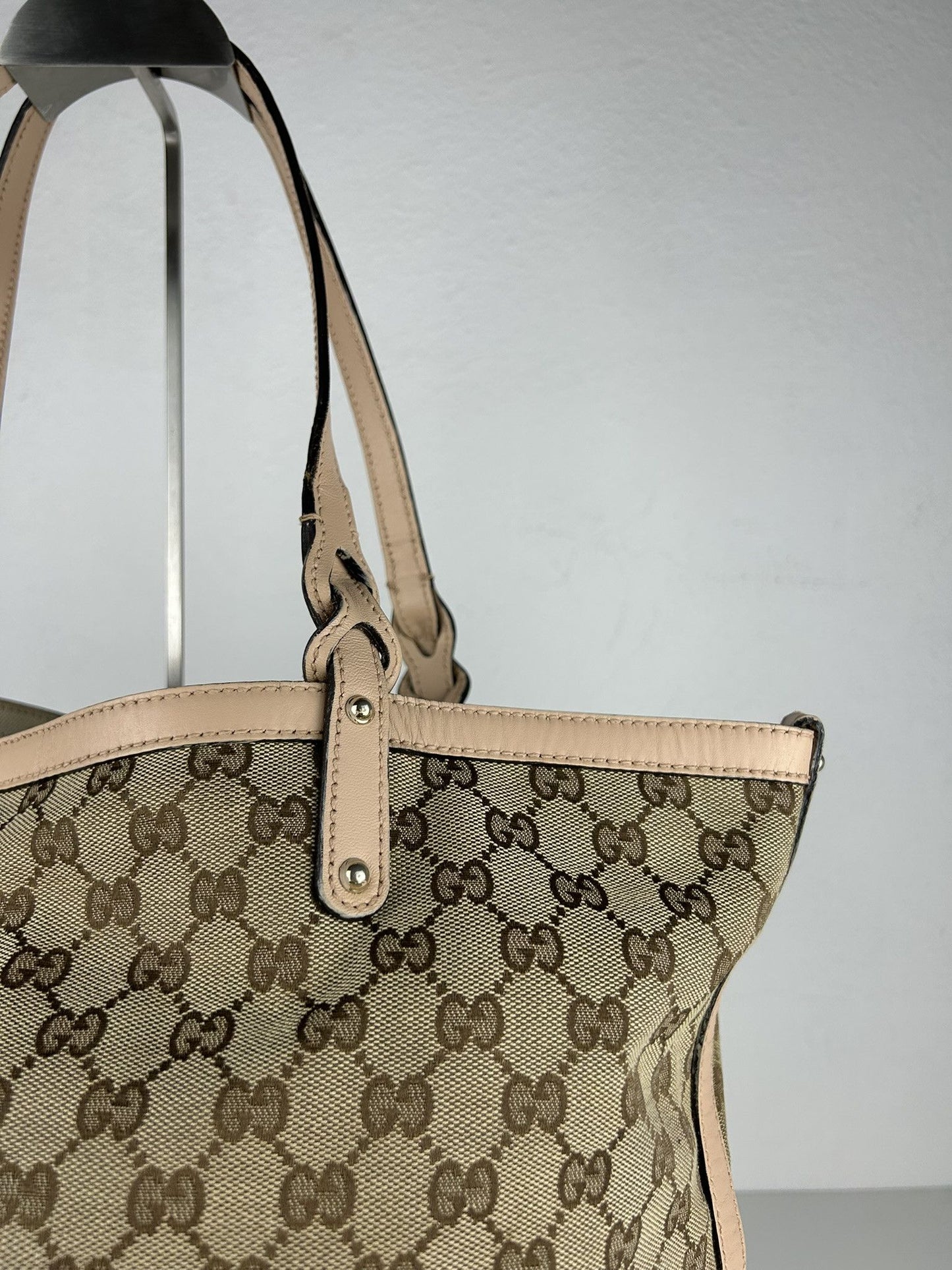 Gucci GG monogram canvas tote bag with pouch