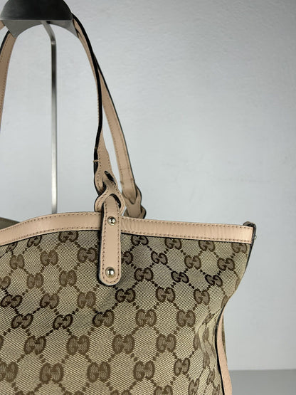 Gucci GG monogram canvas tote bag with pouch