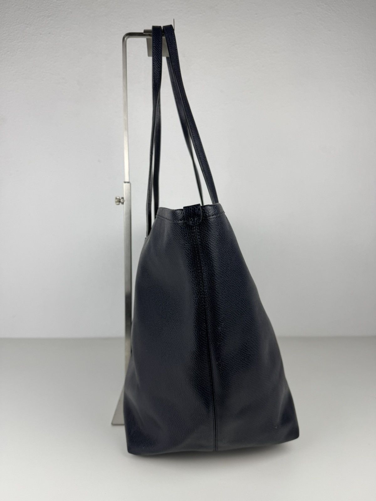 Coach crossgrain leather taxi tote dark navy