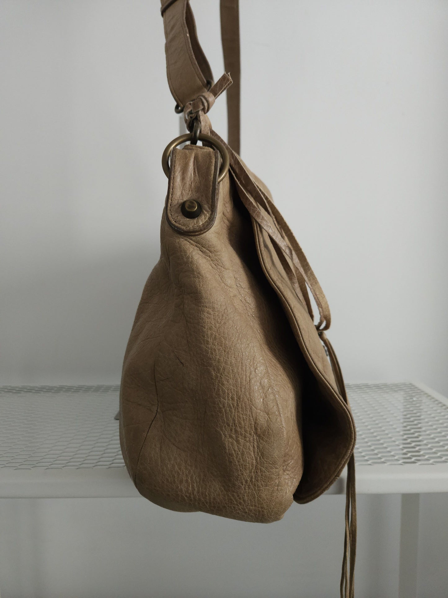 Balenciaga the folk messenger bag