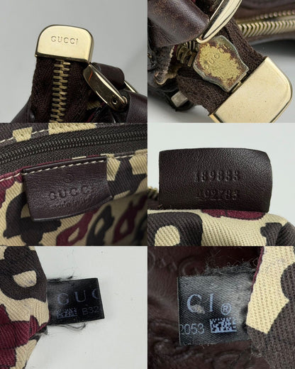 Gucci Abbey d-ring large guccissima leather monogram handbag