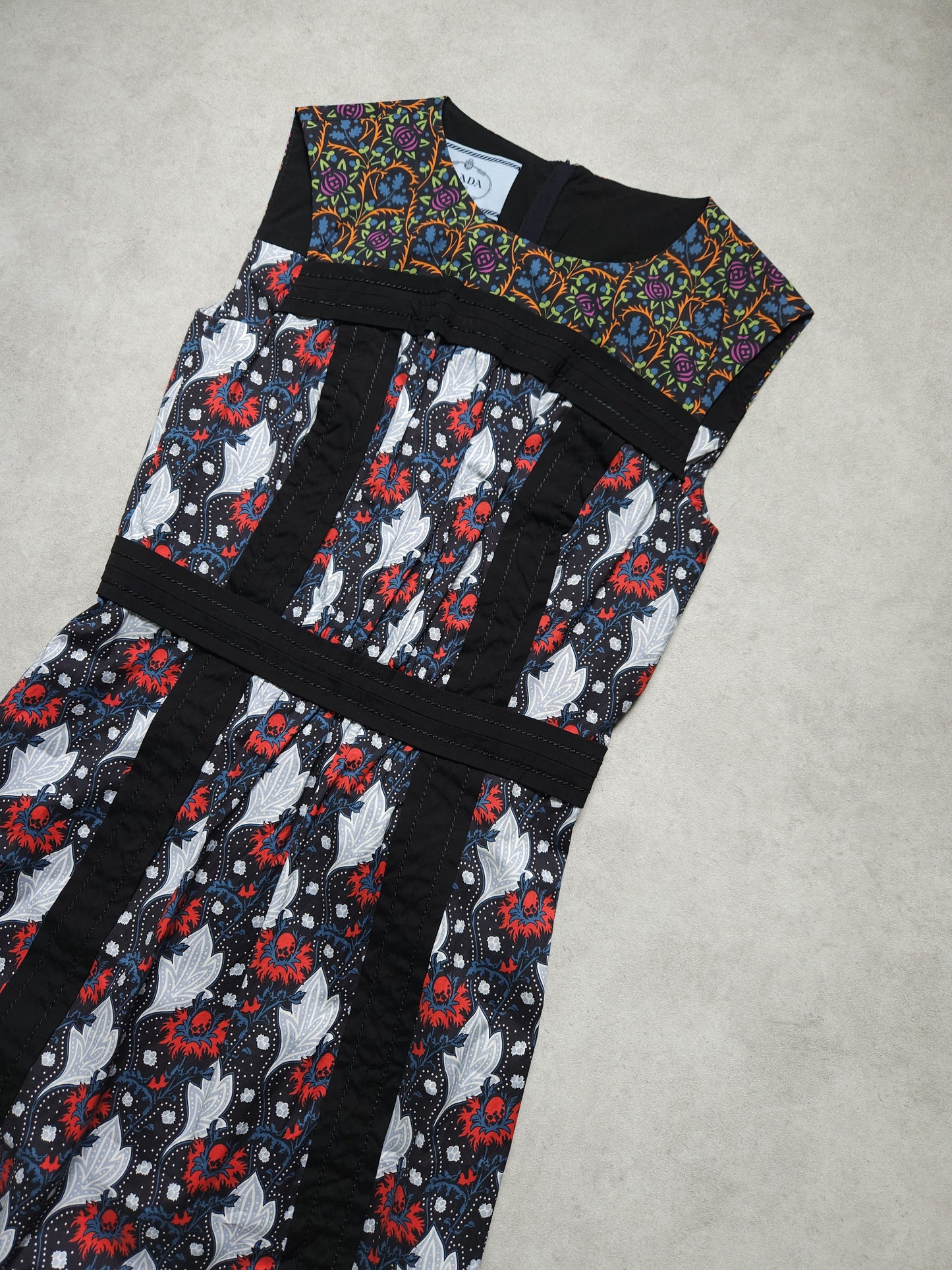 SS2015 Holliday & Brown prada floral sleeveless midi dress