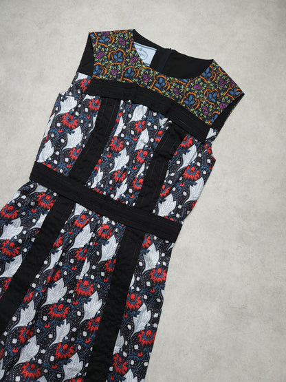SS2015 Holliday & Brown prada floral sleeveless midi dress