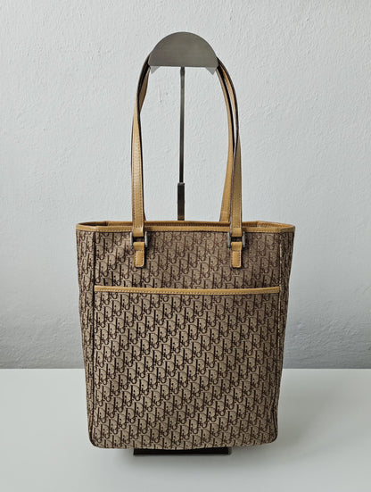 Y2k Dior by John Galliano trotter oblique monogram tote