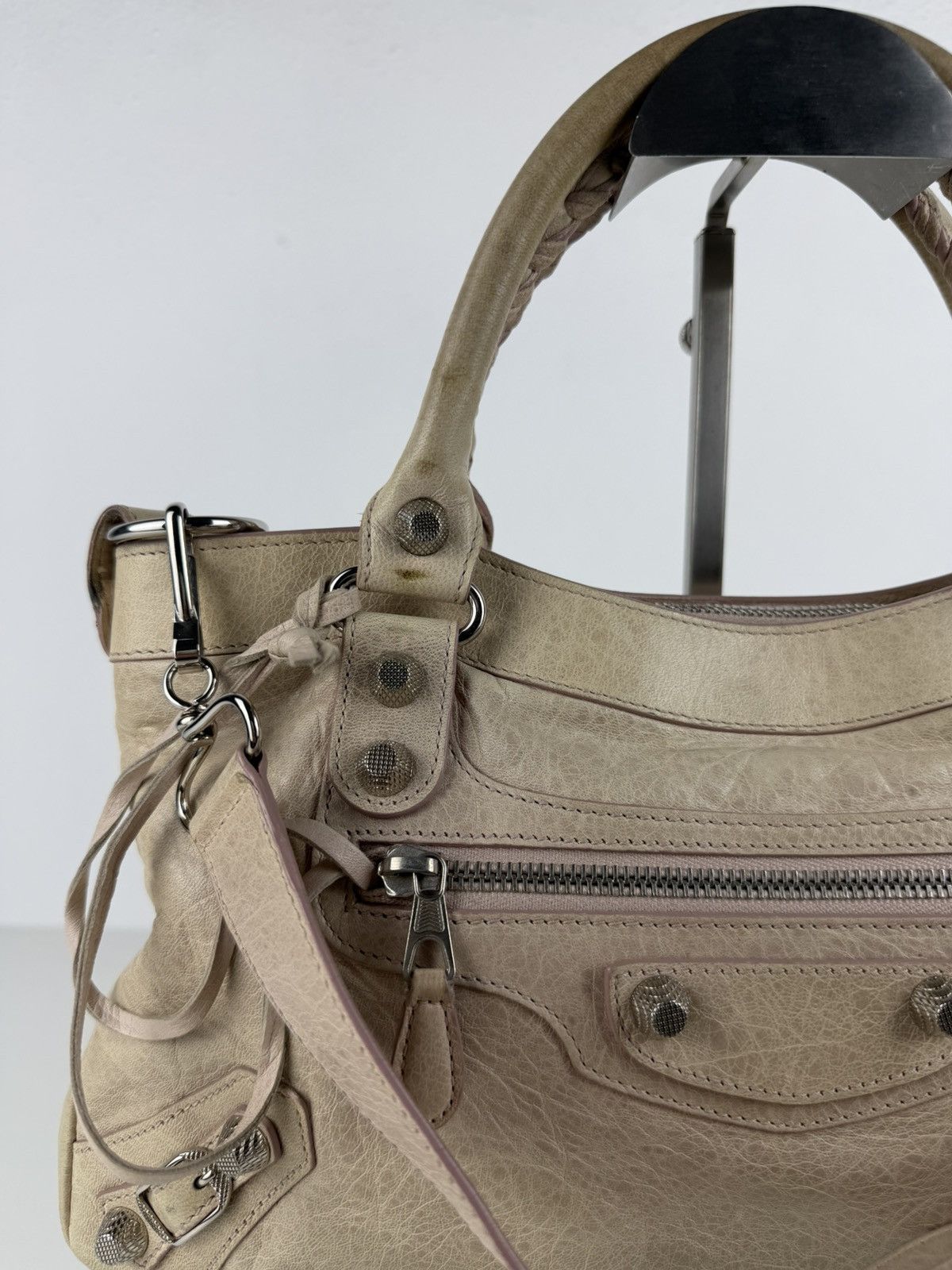 Balenciaga the first bag giant silver hardware