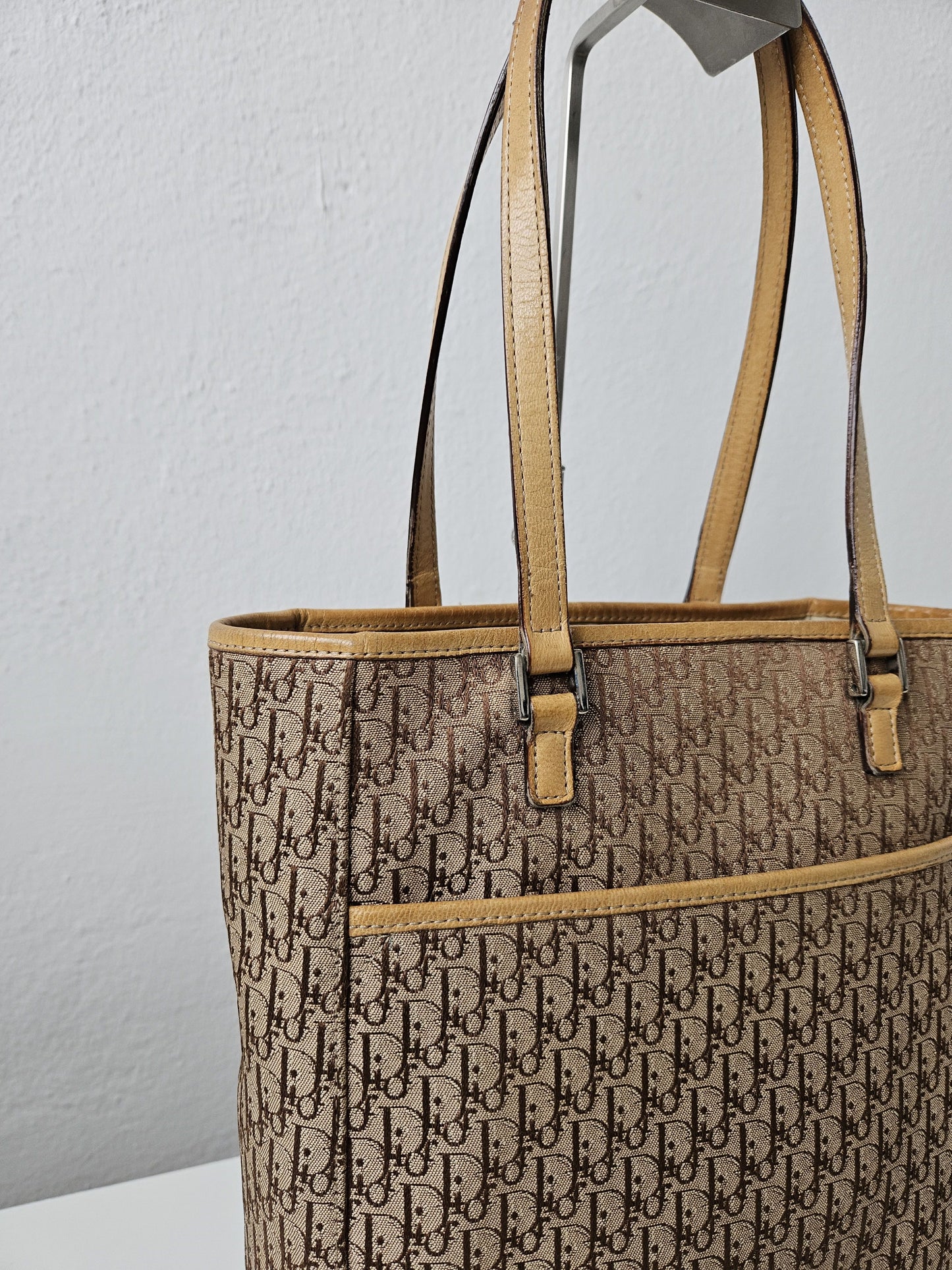 Y2k Dior by John Galliano trotter oblique monogram tote