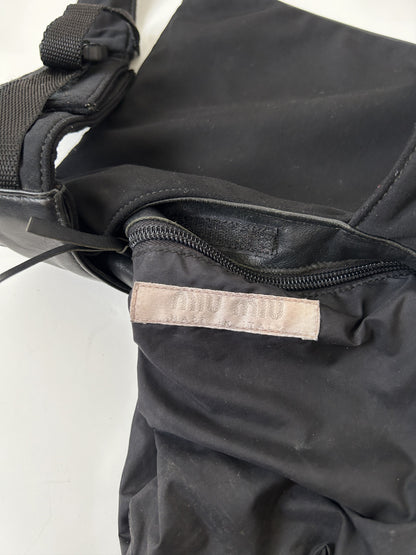 Archive AW1999 miu miu leather nylon crossbody/ sling bag