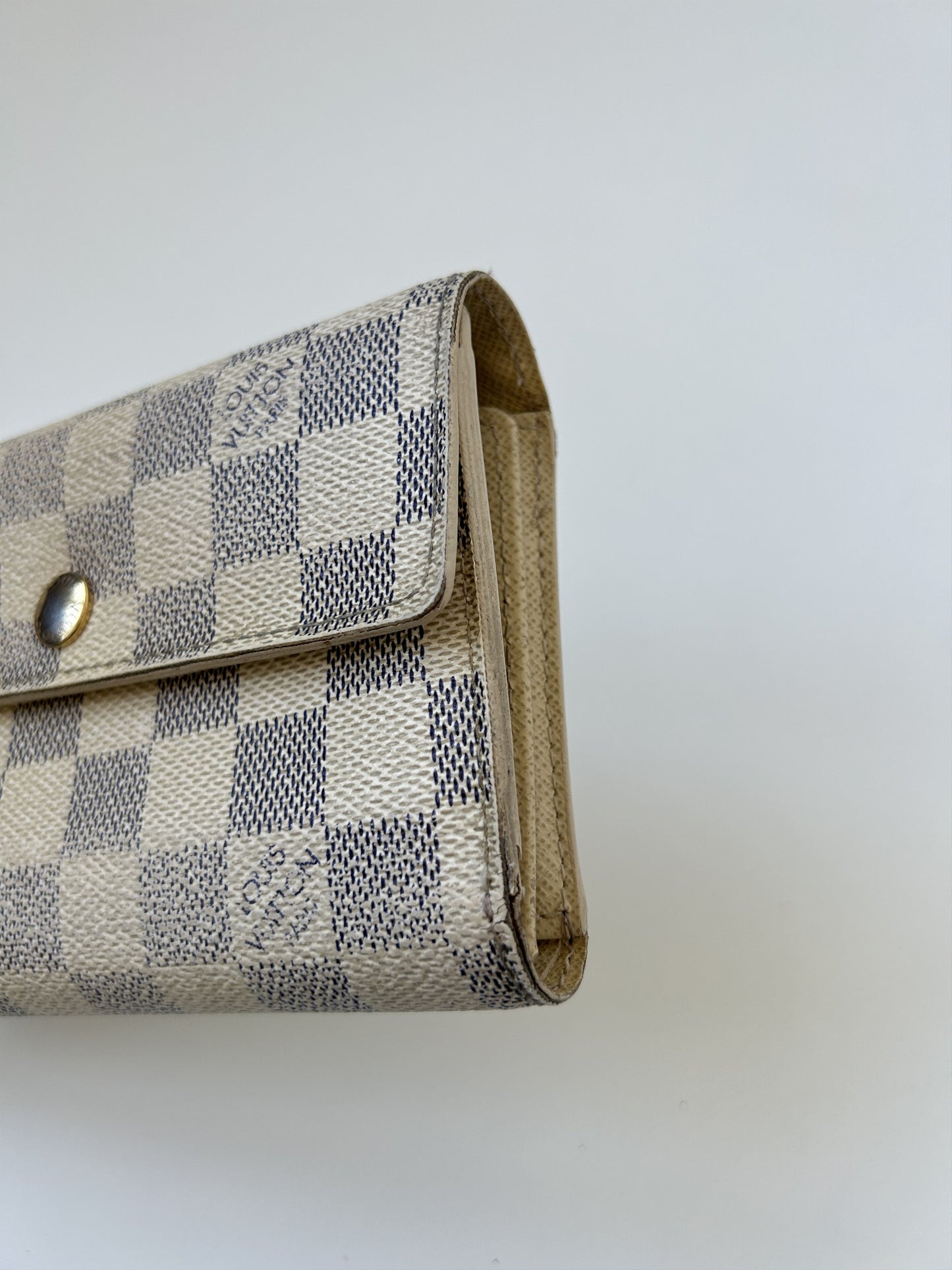 Louis vuitton damier azur folding wallet