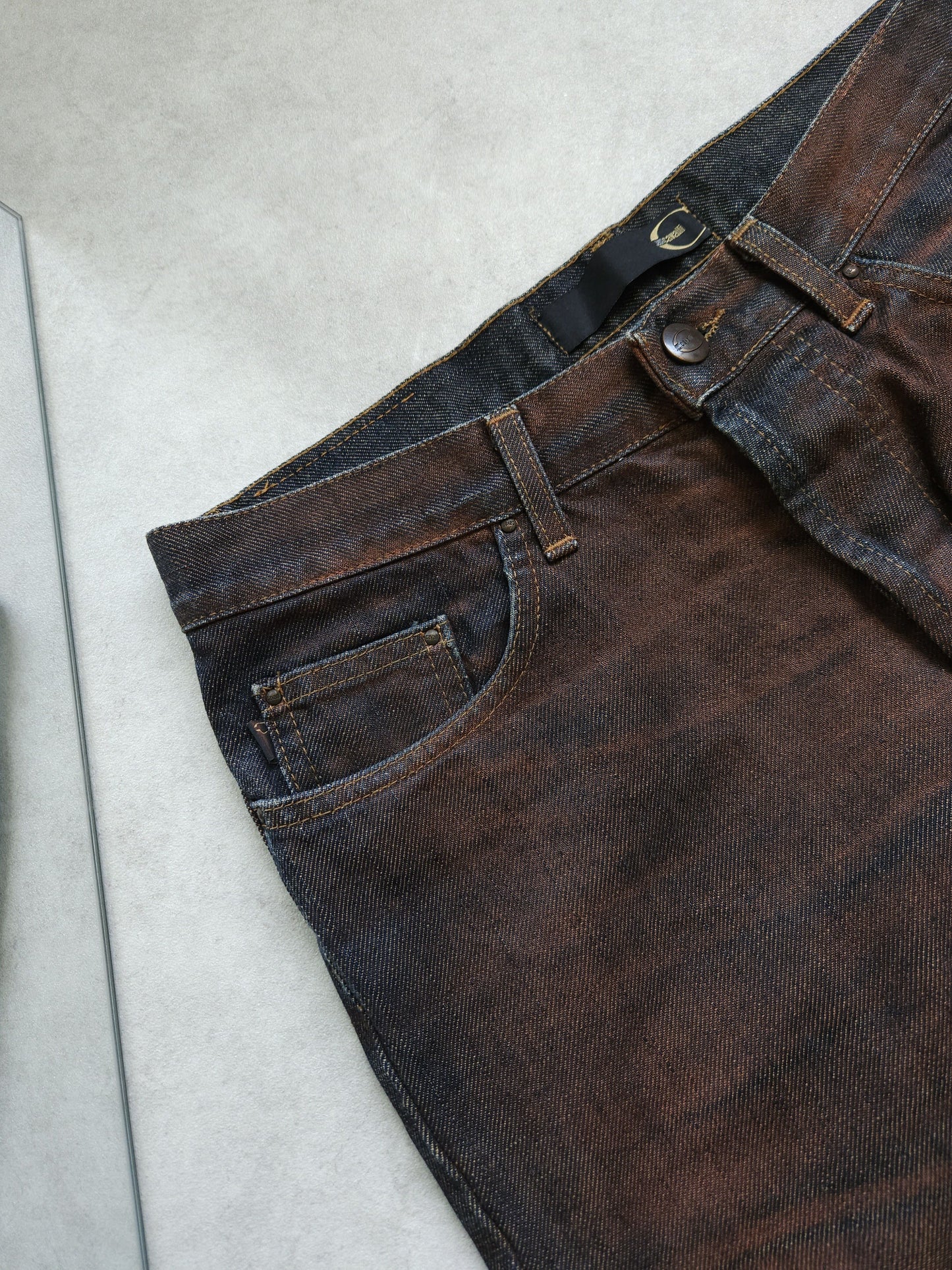Archive y2k just cavalli overdyed slim denim