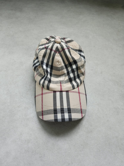 Vintage y2k burberry nova check hat cap