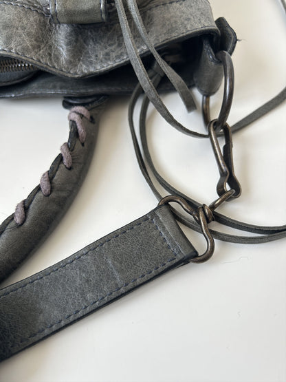 Balenciaga first bag in dark gray