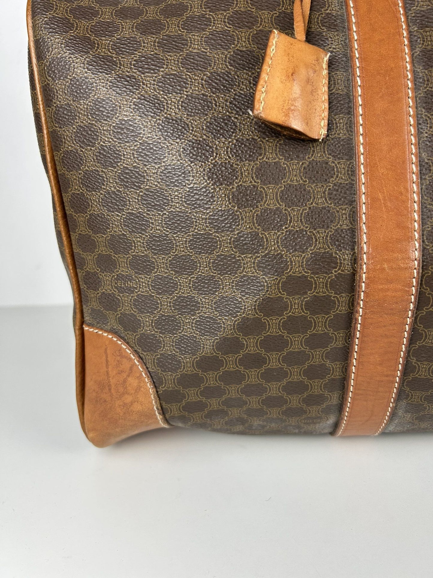 Vintage 90s Celine macadam monogram boston bag