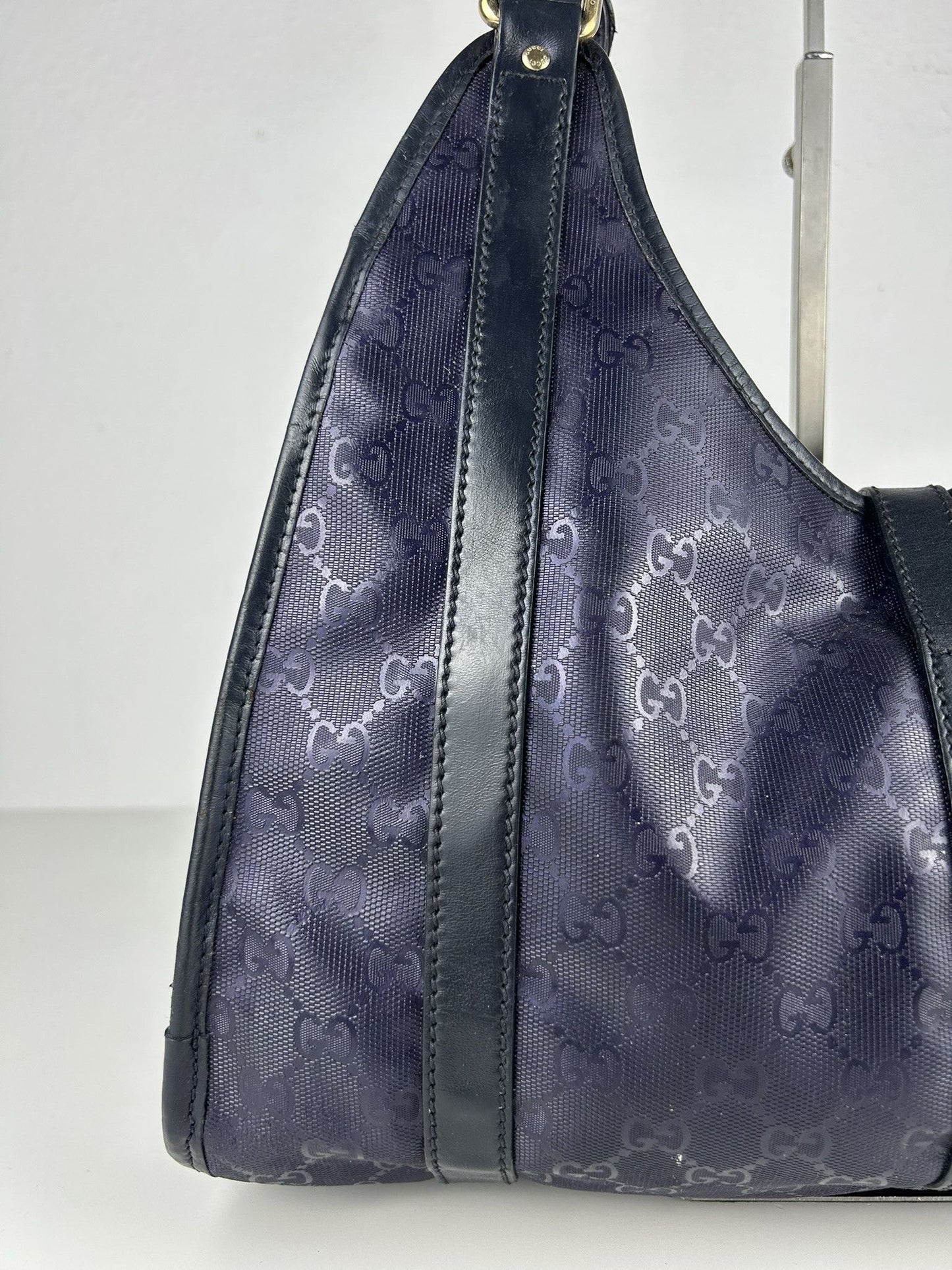 Gucci Jackie gg monogram coated canvas handbag