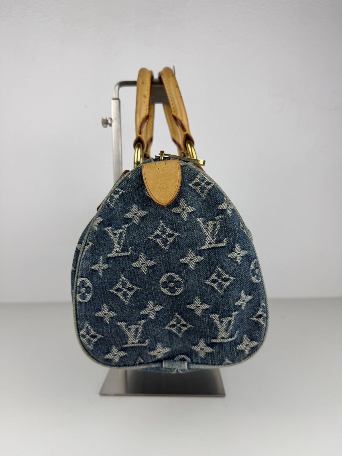 Louis Vuitton monogram denim neo speedy mini Boston bag